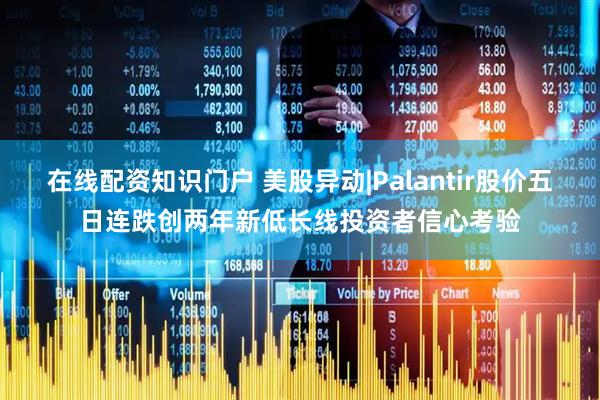 在线配资知识门户 美股异动|Palantir股价五日连跌创两年新低长线投资者信心考验
