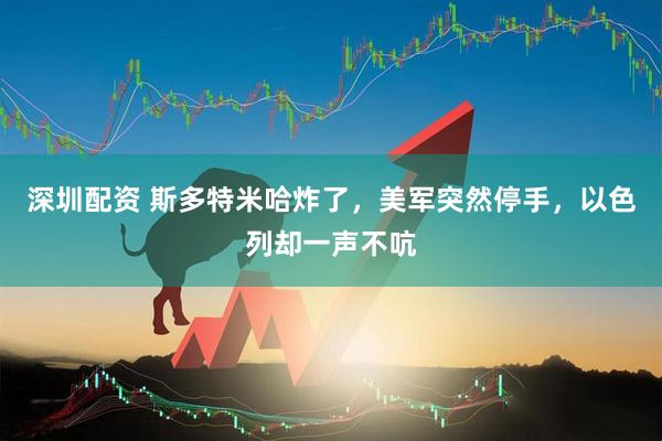 深圳配资 斯多特米哈炸了，美军突然停手，以色列却一声不吭